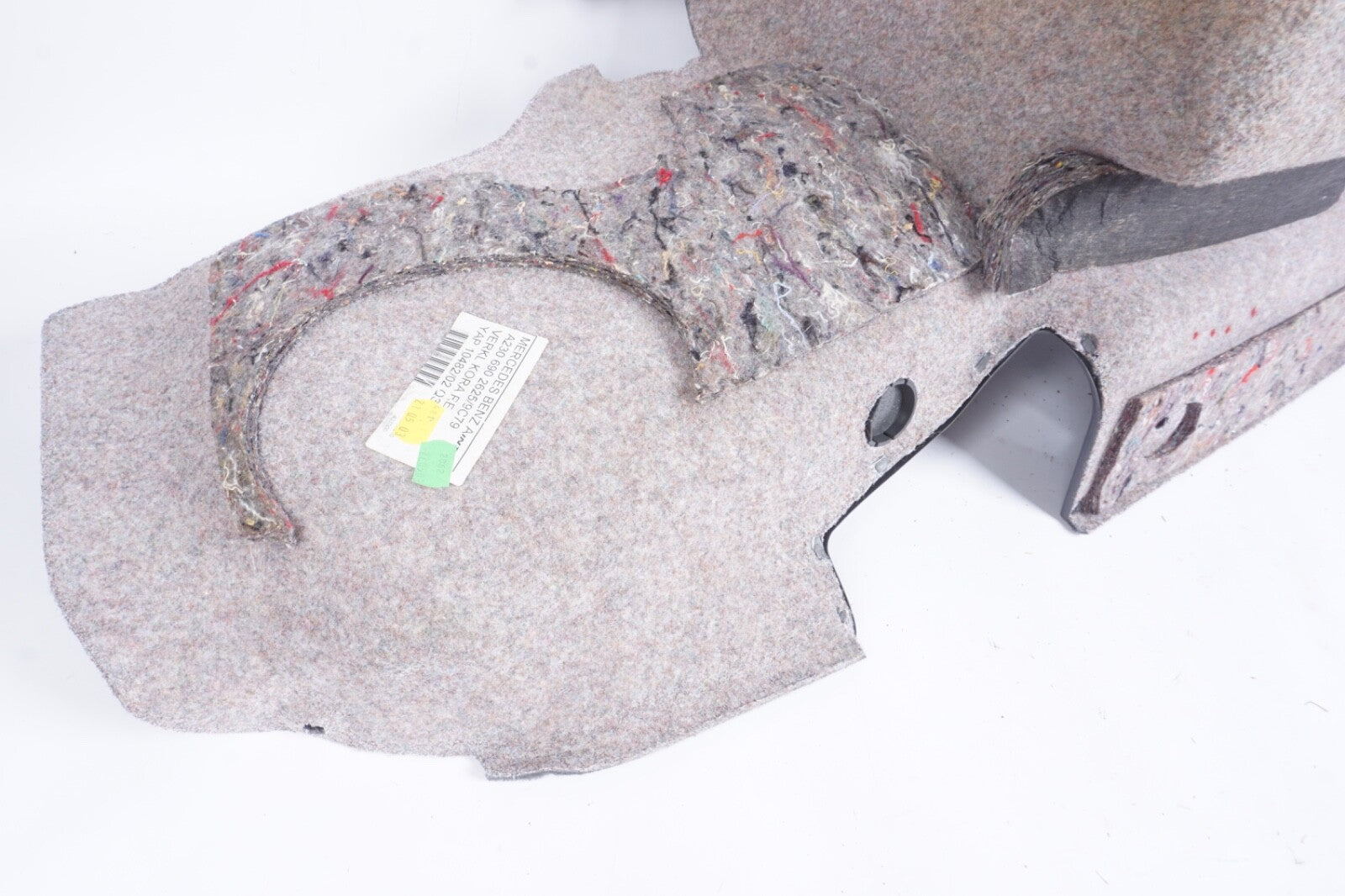 03-06 MERCEDES-BENZ R230 SL500 REAR RIGHT SIDE TRUNK CARPET TRIM COVER OEM