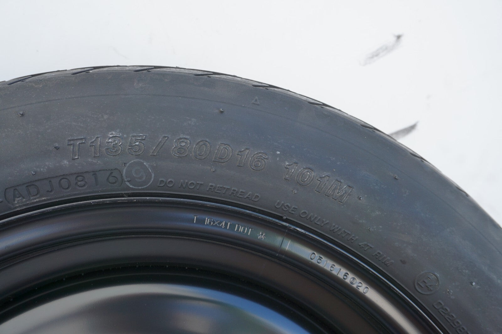 2013 - 2020 Subaru BRZ SCION FR-S SPARE TIRE 16x4T T135/80D16  OEM