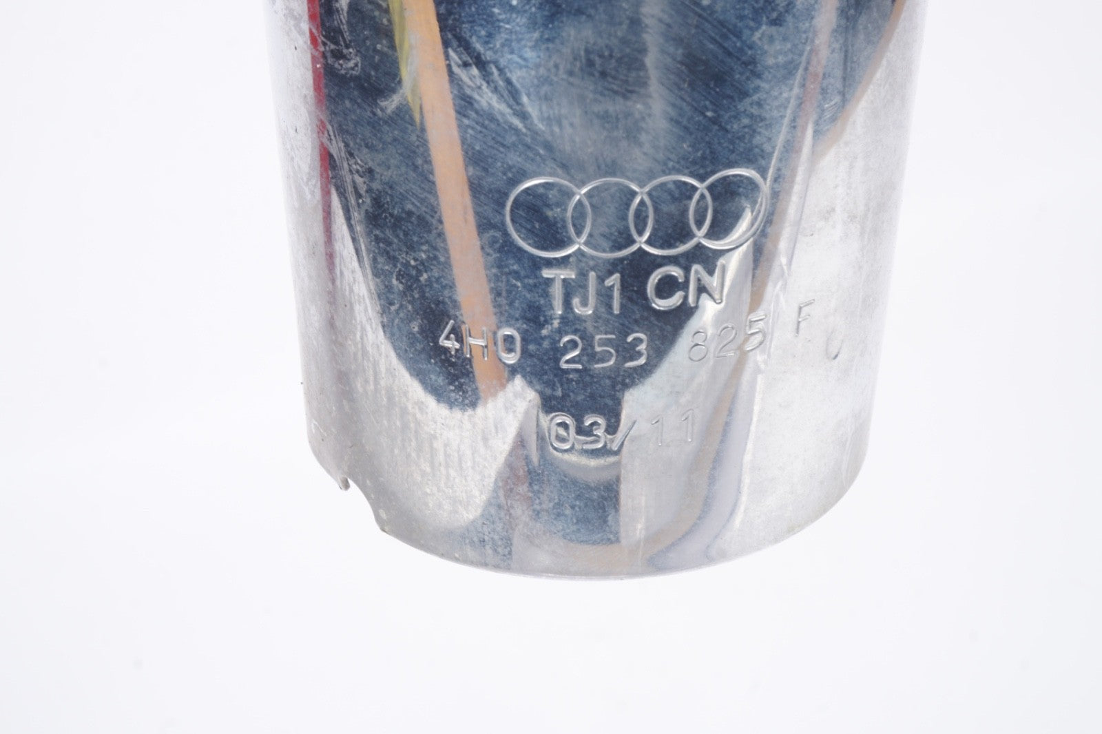 2011-2017 AUDI A8 A8L REAR LEFT DRIVER SIDE CHROME PIPE EXTENSION OEM 4H0253825F