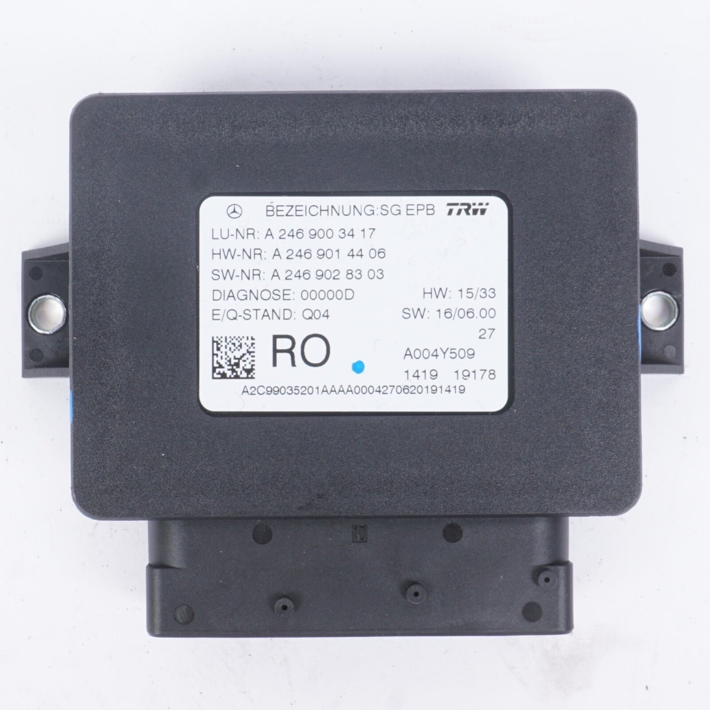 2015 - 2020 MERCEDES GLA250 X156 PARK PARKING BRAKE COMPUTER CONTROL MODULE OEM