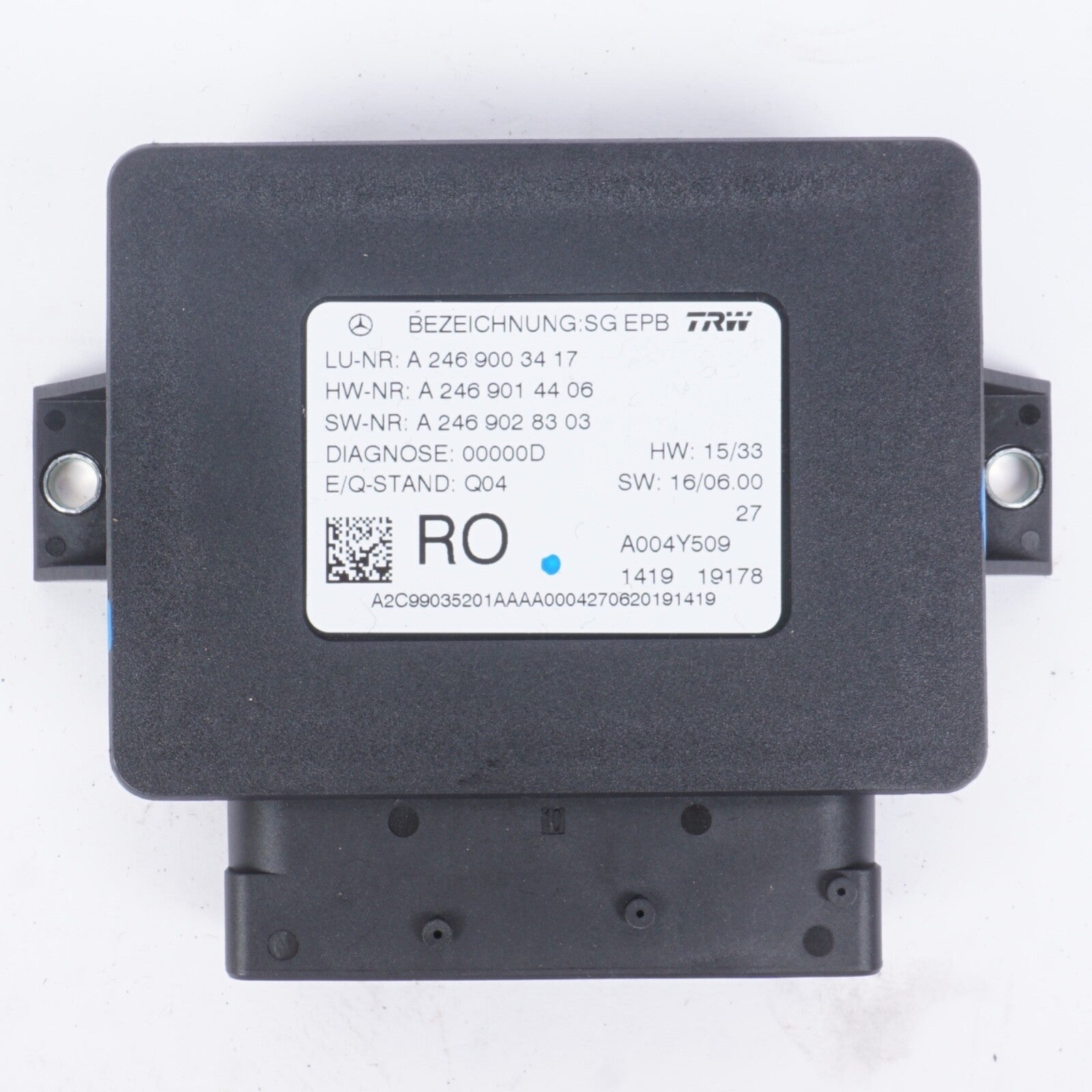 2015 - 2020 MERCEDES GLA250 X156 PARK PARKING BRAKE COMPUTER CONTROL MODULE OEM
