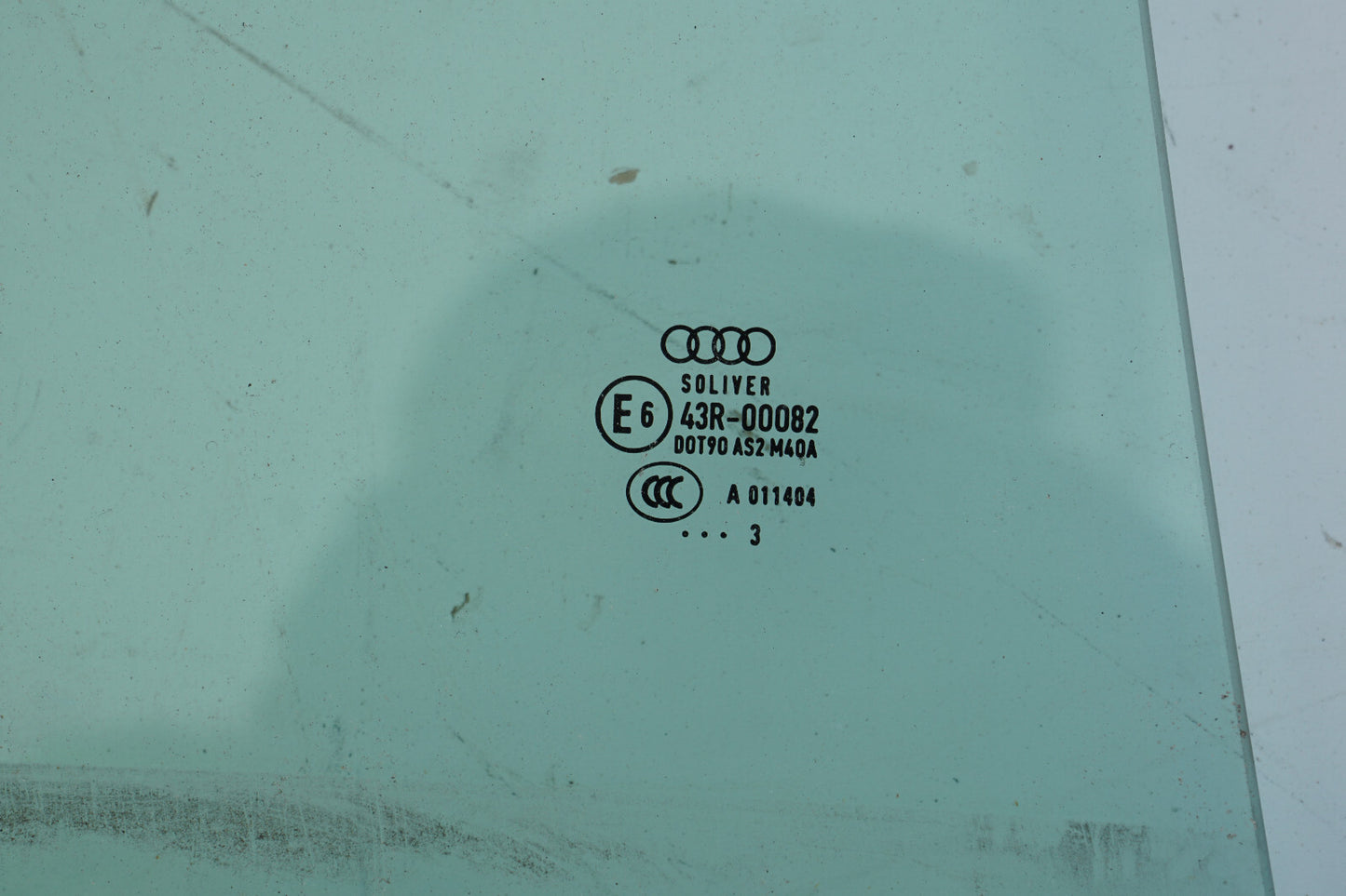 12 13 14 15 16 17 AUDI A7 REAR RIGHT PASSENGER SIDE DOOR WINDOW GLASS OEM