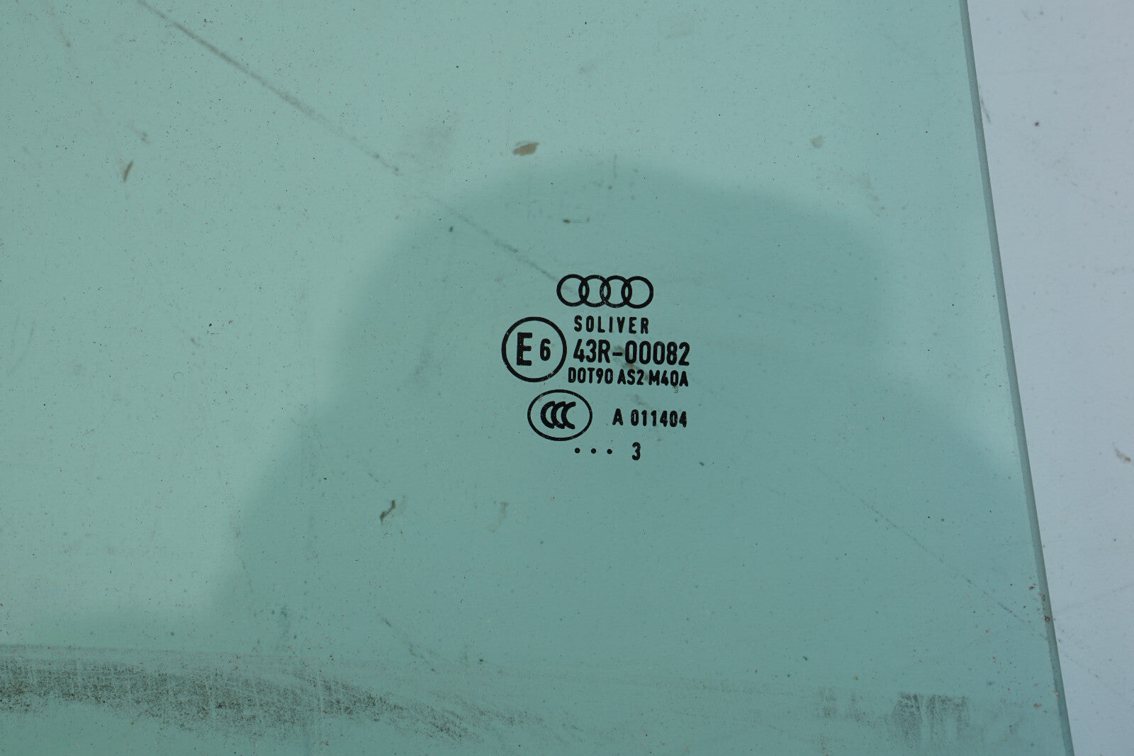 12 13 14 15 16 17 AUDI A7 REAR RIGHT PASSENGER SIDE DOOR WINDOW GLASS OEM