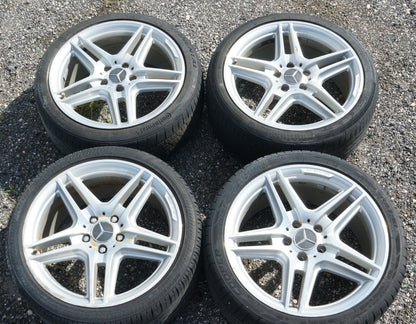 2007 - 2014 MERCEDES C250 C200 C300 C350 TIMS AMG R18 STAGGERED - BAD TIRES