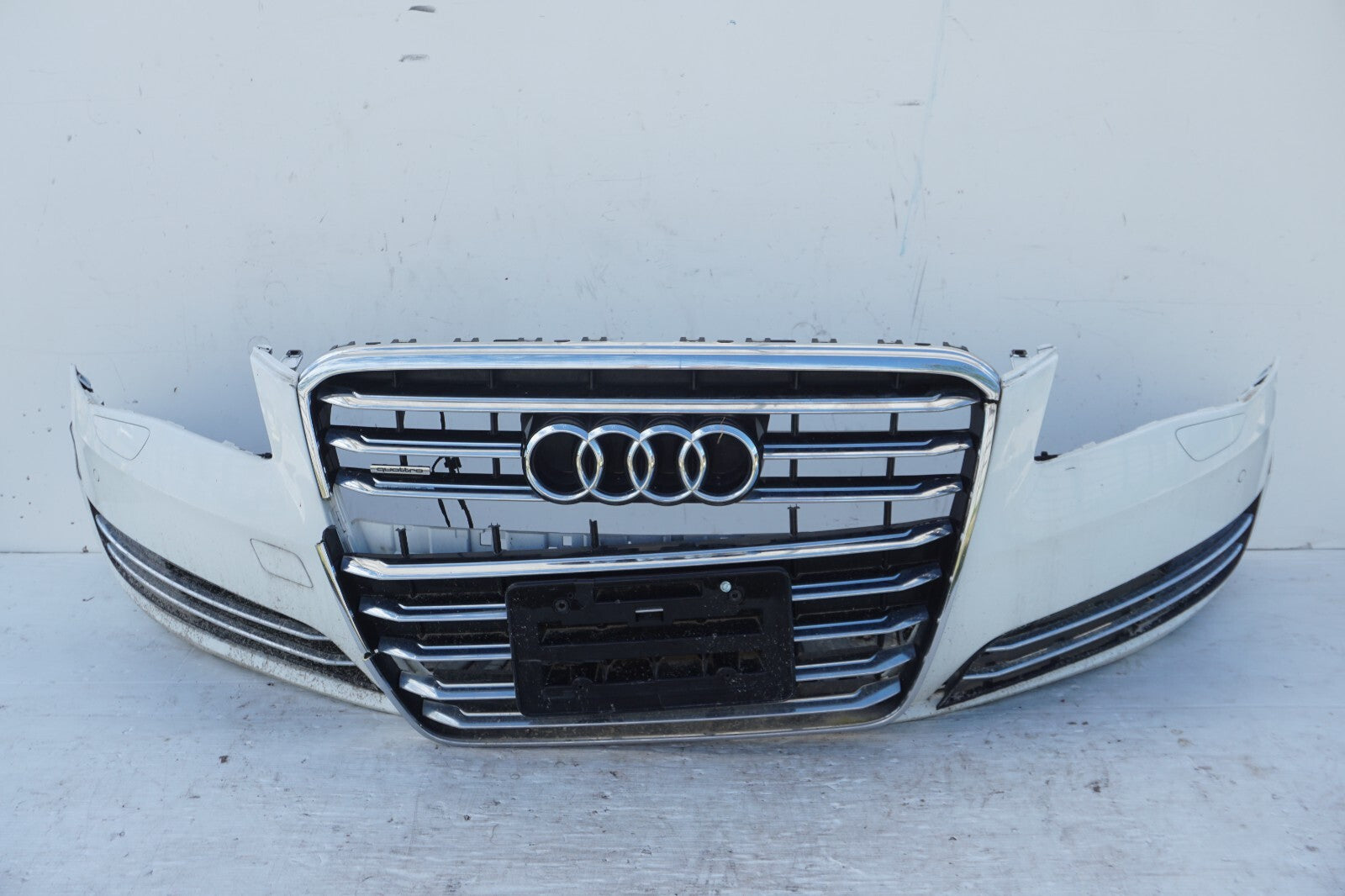 2011 - 2014 AUDI A8 A8L FRONT BUMPER COVER ASSEMBLY OEM