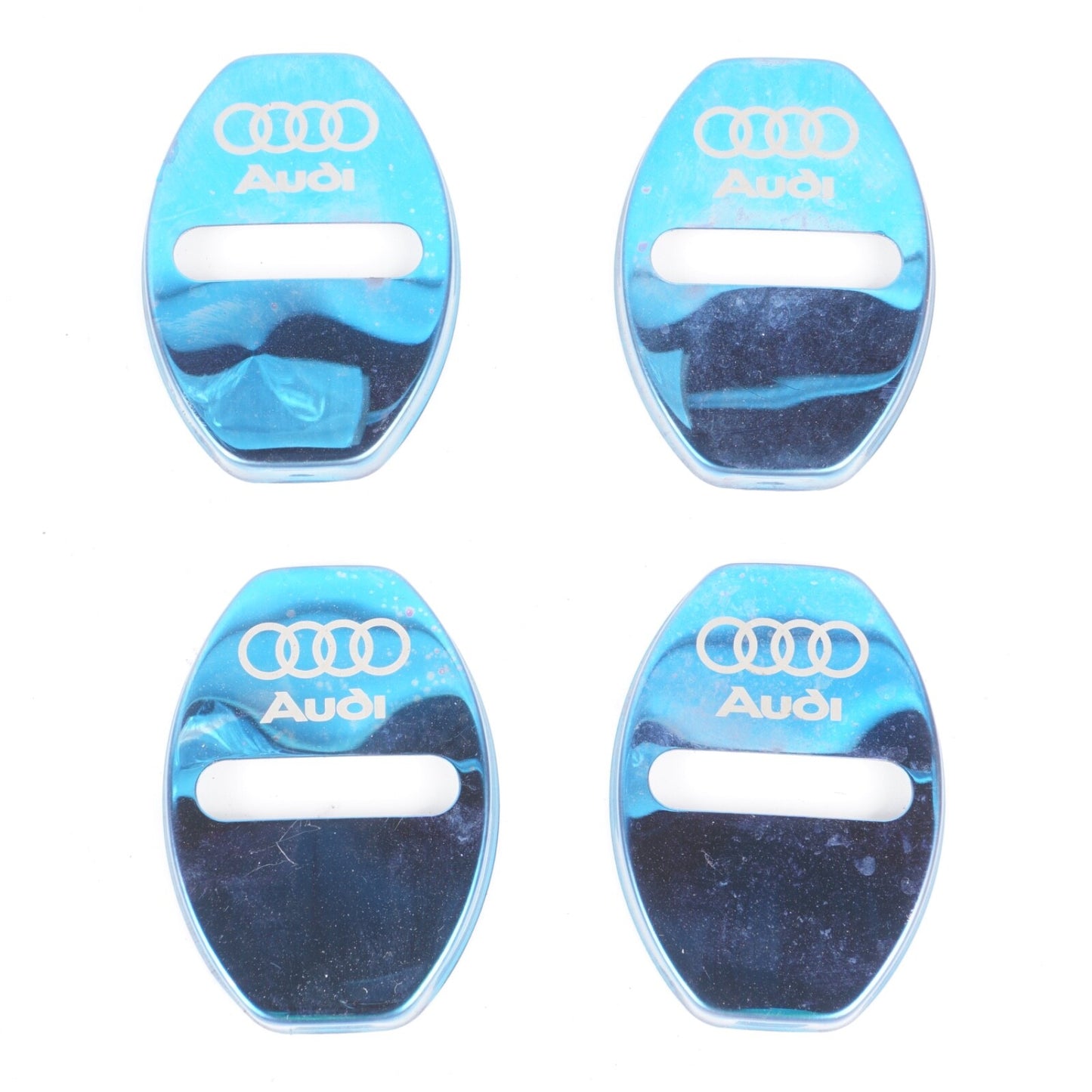 2011 - 2018 AUDI A8 A8L DOOR LOCK LATCH STRIKER COVER OEM   -SET- OF 4-
