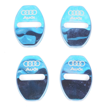 2011 - 2018 AUDI A8 A8L DOOR LOCK LATCH STRIKER COVER OEM   -SET- OF 4-