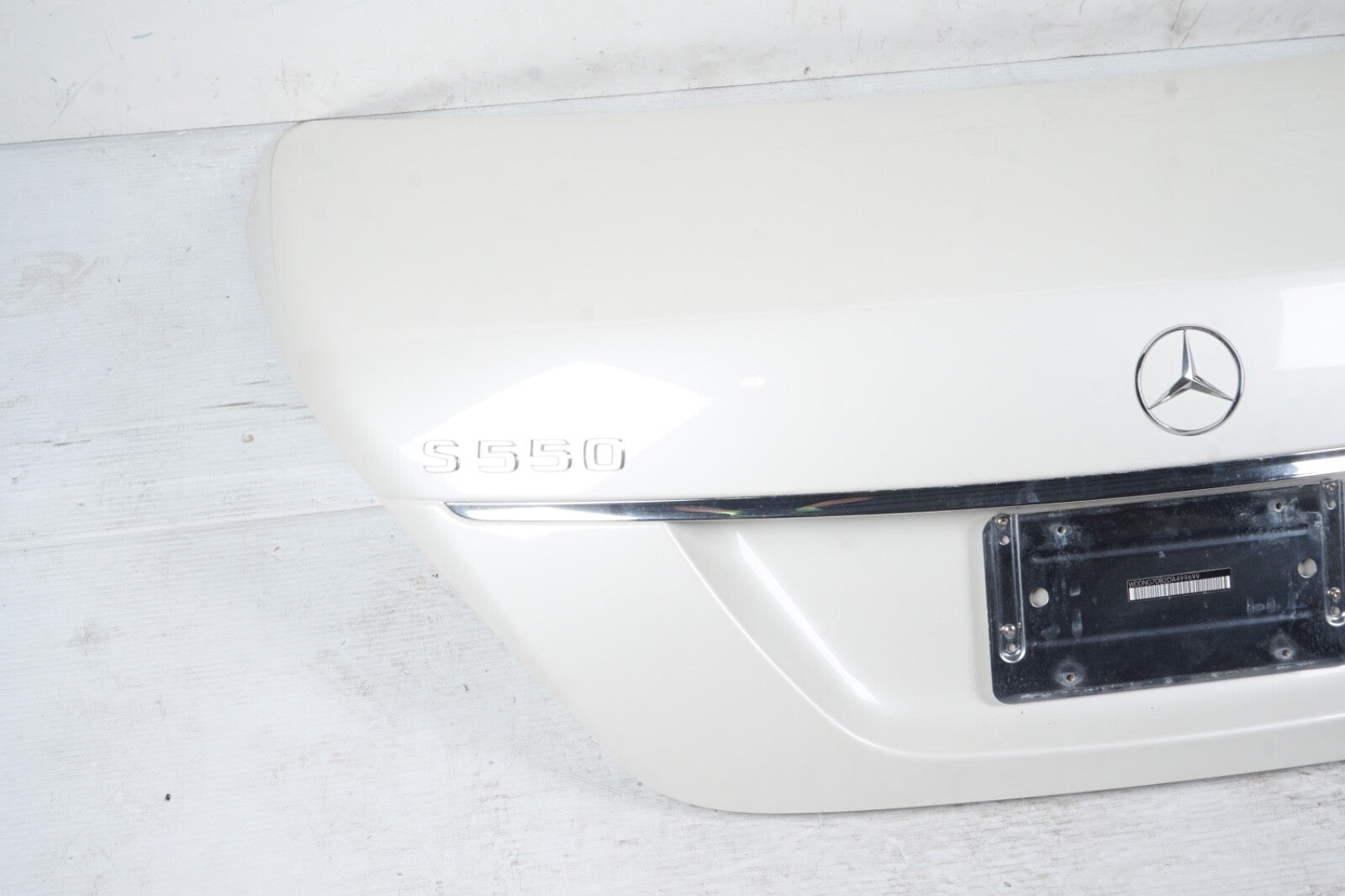 2007 - 2013 MERCEDES-BENZ S550 S600 S63 AMG TRUNK LID OEM WHITE
