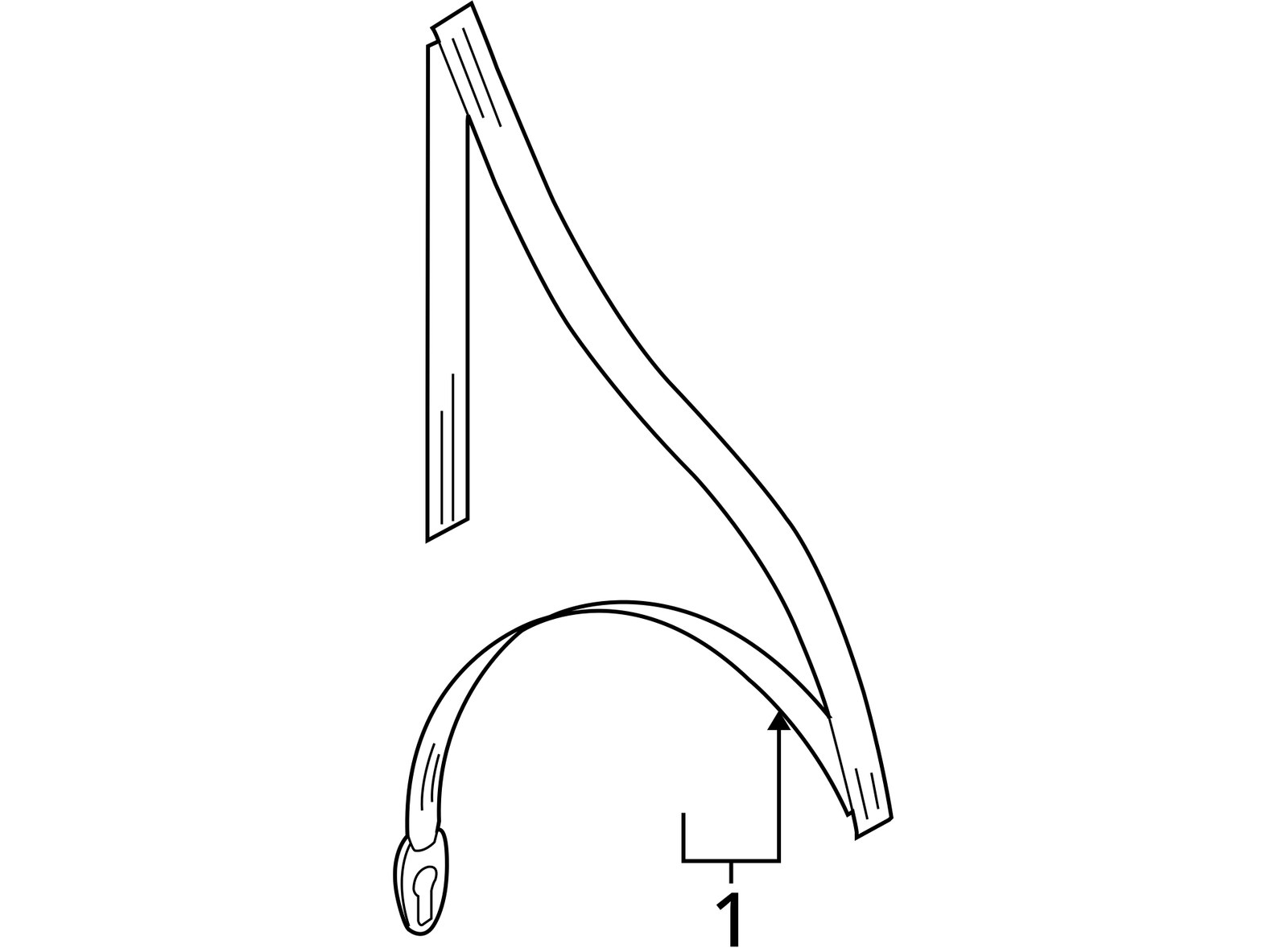 07-11 Audi A6 Quattro Sedan Front Right Passenger Seat Belt Retractor Assembly