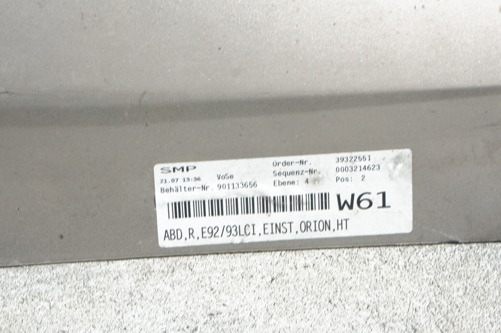 2007 - 2013 BMW 335i  328i CONVERTIBLE COUPE FRONT FENDER RIGHT SIDE
