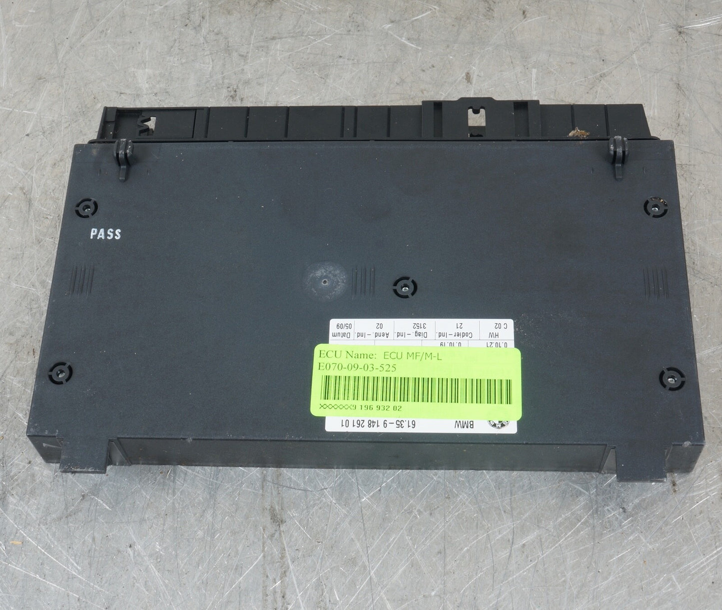 04-10 BMW E60 525i 528i 530i 550i 535i front right passenger seat control9196932