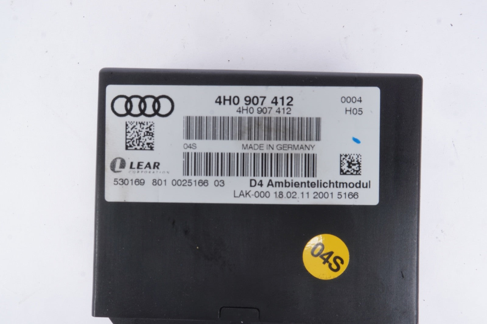 11-18 Audi A8L Quattro Comfort Control Keyless Entry Control Module Oem