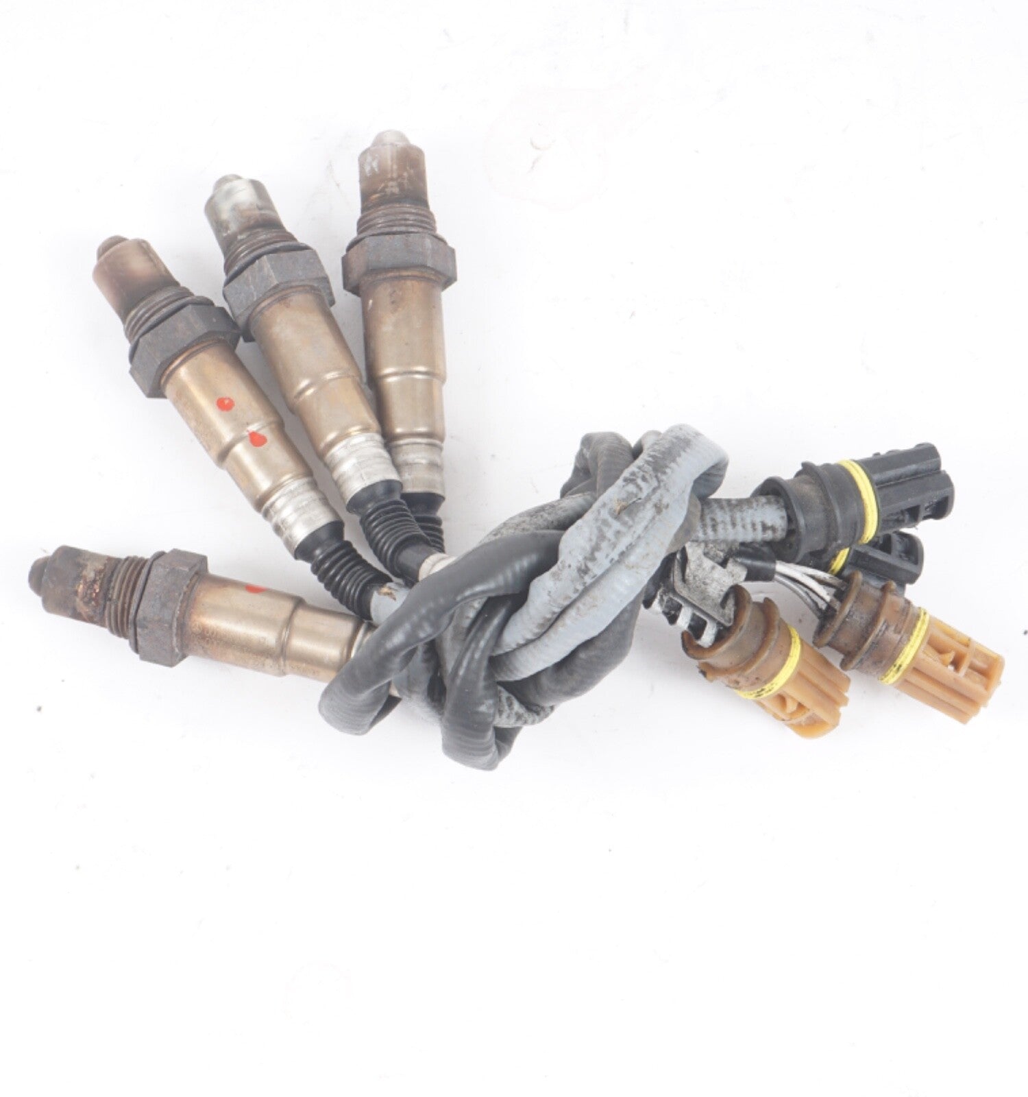 03-08 Mercedes R230 SL500 SL55 AMG Oxygen O2 Sensor Lambda Set of 4 OEM