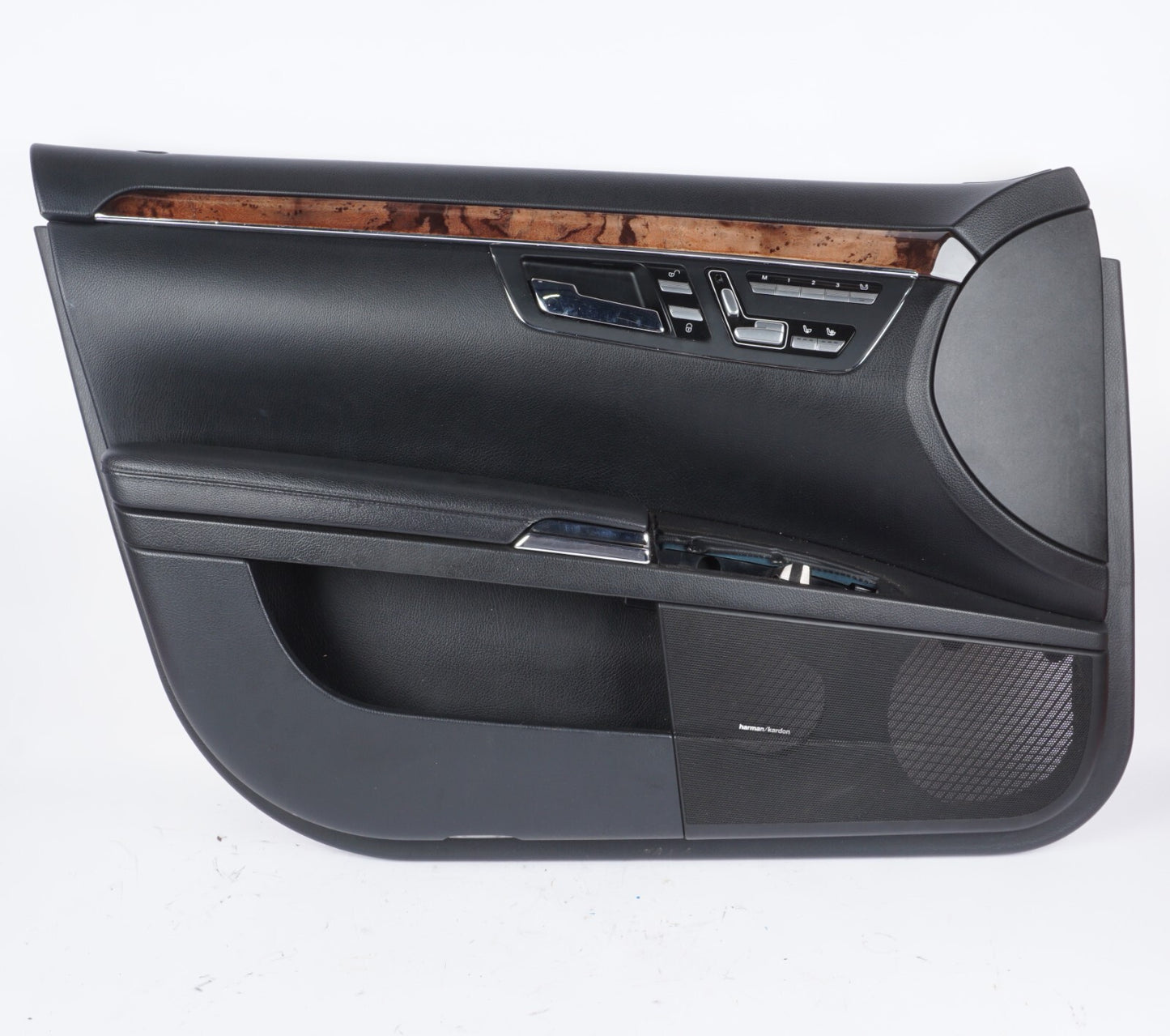 07-09 Mercedes W221 S550 S600 S63 AMG Front Left Driver Door Panel Trim OEM