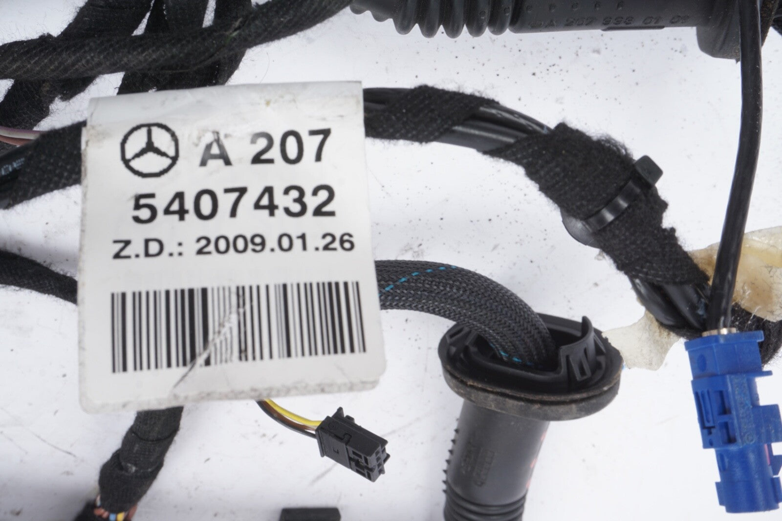 2012 2013 Mercedes E350 W207 Convertible trunk wiring harness Cabriolet