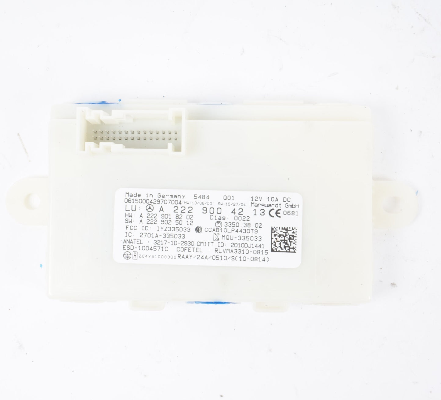 14-17 Mercedes W222 S550 S600 Keyless Go Entry Control Module  OEM