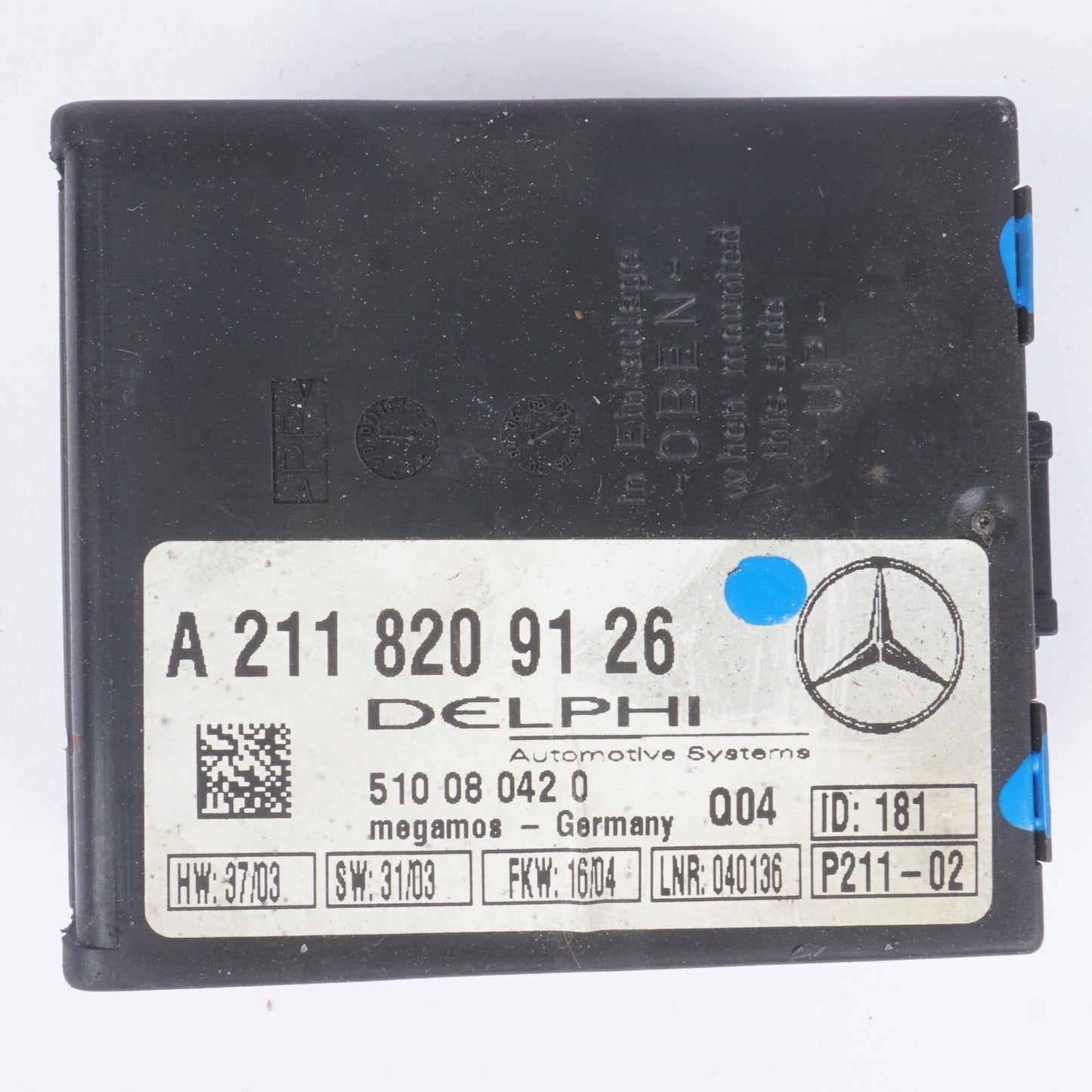 00-08 Mercedes SLK350 SL500 CL500 Anti Theft Alarm Sensor Control Module OEM