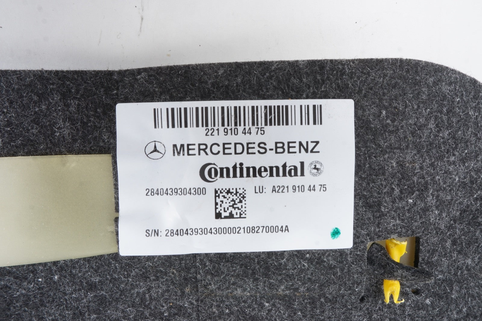 10-13 Mercedes W221 S550 S400 Front Right Passenger Seat Bladder Bolster  OEM