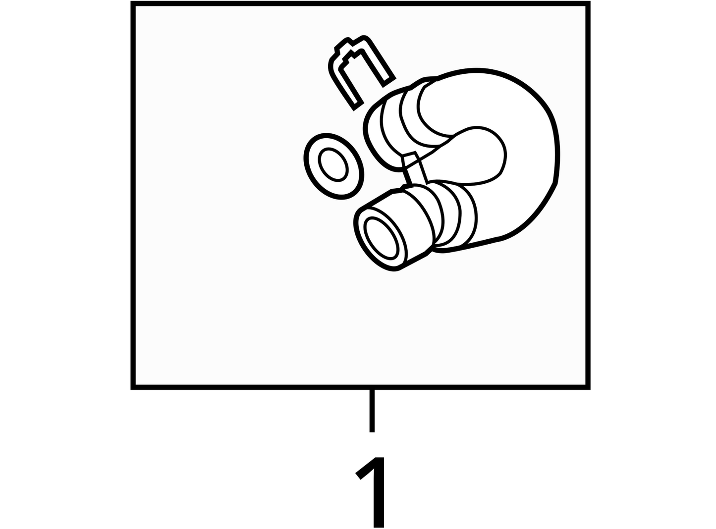 2012 - 2018 Audi A6 A7 3.0L V6 Front Engine Coolant Hose OEM