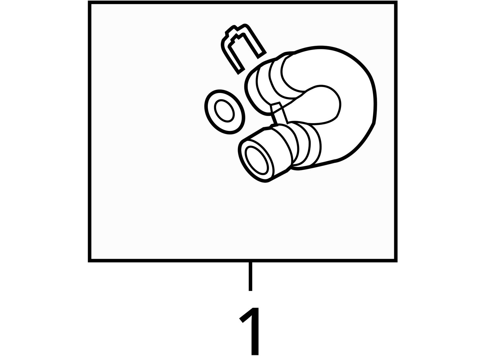 2012 - 2018 Audi A6 A7 3.0L V6 Front Engine Coolant Hose OEM