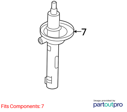 12-22 Volkswagen Passat Front Shock Strut Absorber & Spring Left or Right OEM