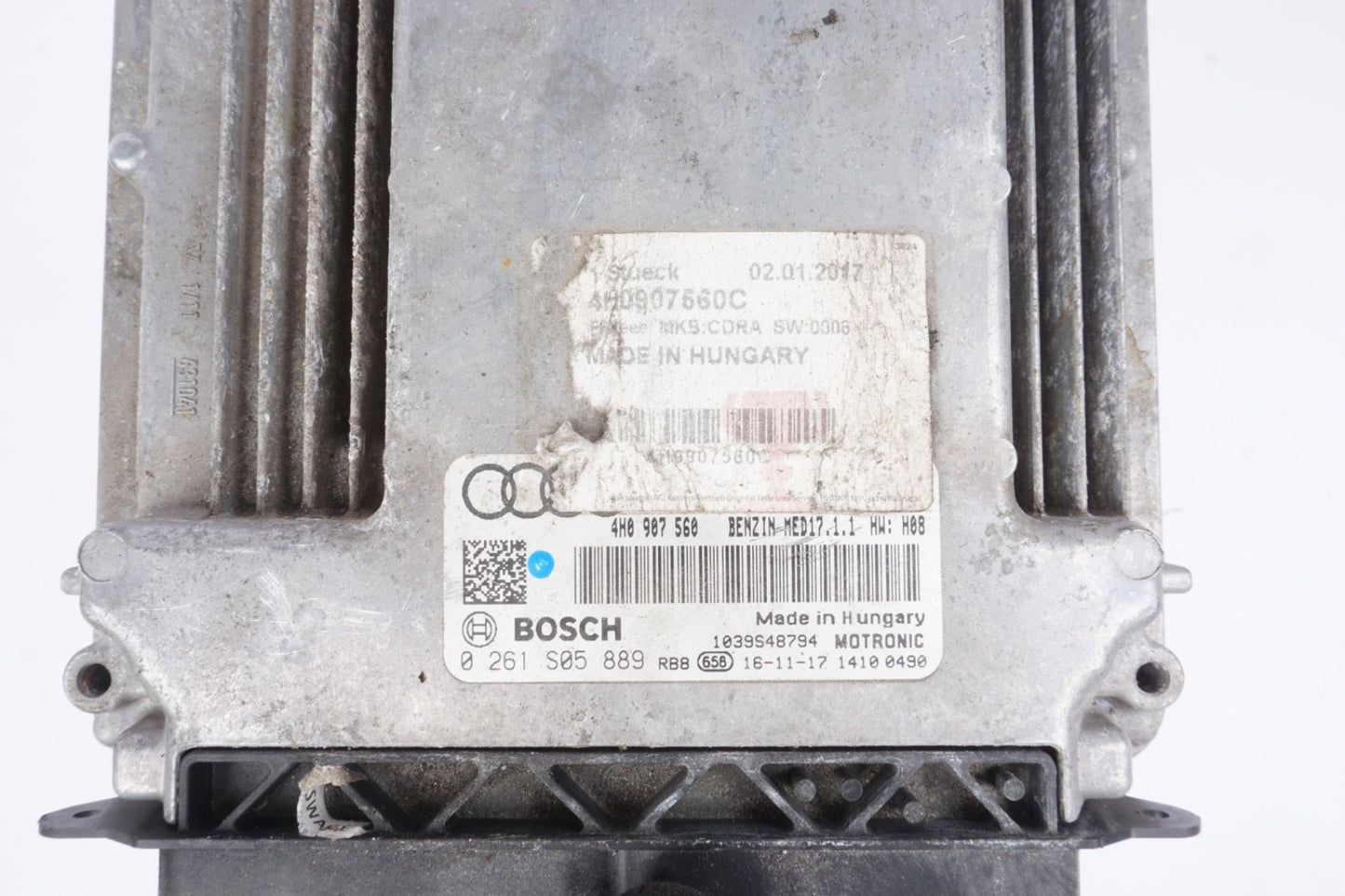 2012 AUDI A8 4.2L OEM ENGINE COMPUTER CONTROL MOUDLE ECU 4H0907560C 2011 2013