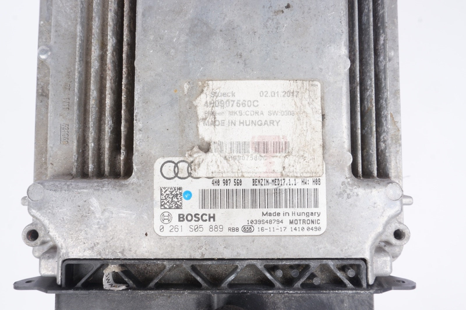 2012 AUDI A8 4.2L OEM ENGINE COMPUTER CONTROL MOUDLE ECU 4H0907560C 2011 2013
