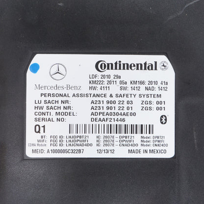2013 - 2016 Mercedes E350 AID Communication Control Module Unit OEM