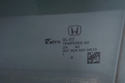 18 - 24 Honda Odyssey Rear Left Driver Side Door Window Glass OEM