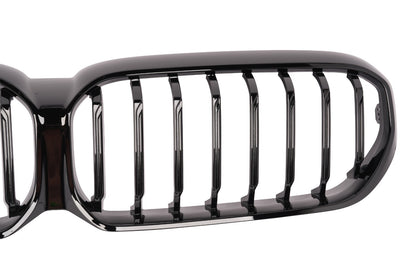 For 2022 BMW G30 G31 LCI Glossy Black Front Kidney Grille Grill - NO CAMERA