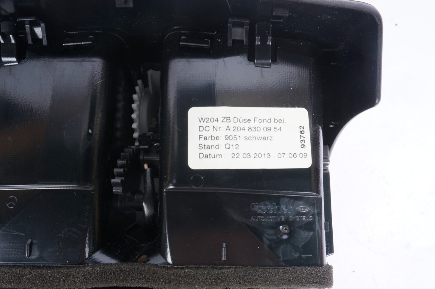 08-14 Mercedes C300 C350 W204 Rear Center Console AC Air Vent Trim  OEM