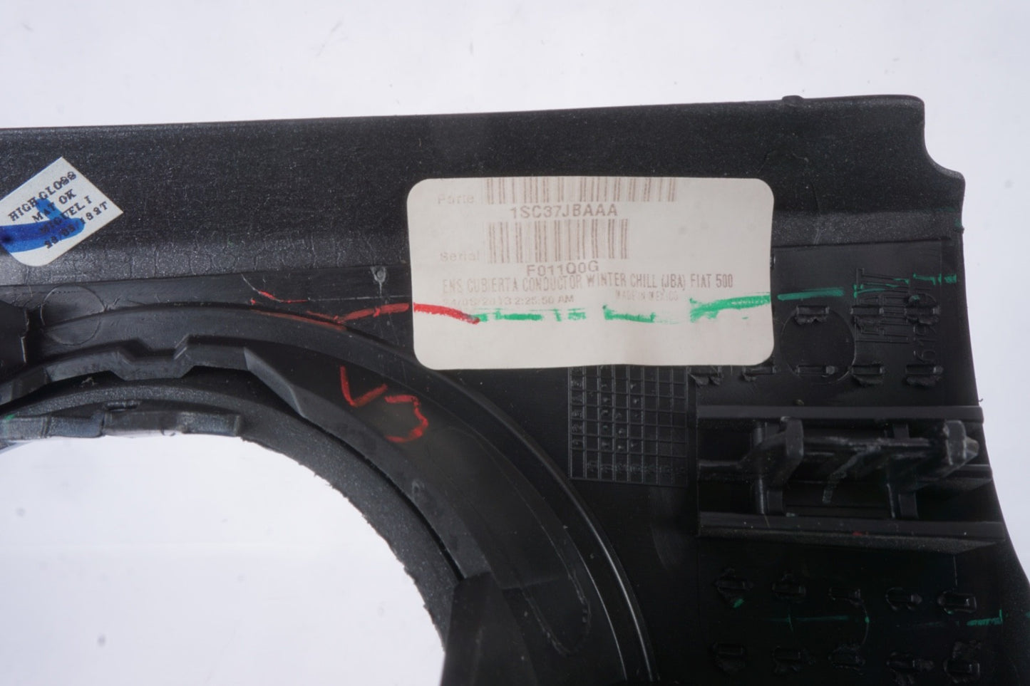 12-15 FIAT 500 FRONT LEFT DRIVER SIDE DASHBOARD INSTRUMENT PANEL BEZEL TRIM OEM