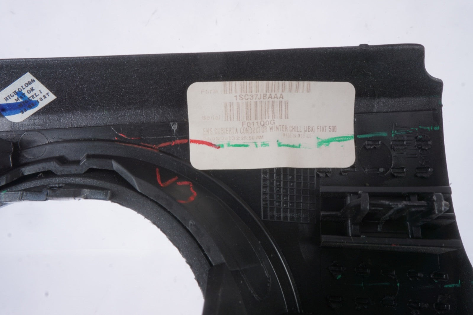 12-15 FIAT 500 FRONT LEFT DRIVER SIDE DASHBOARD INSTRUMENT PANEL BEZEL TRIM OEM