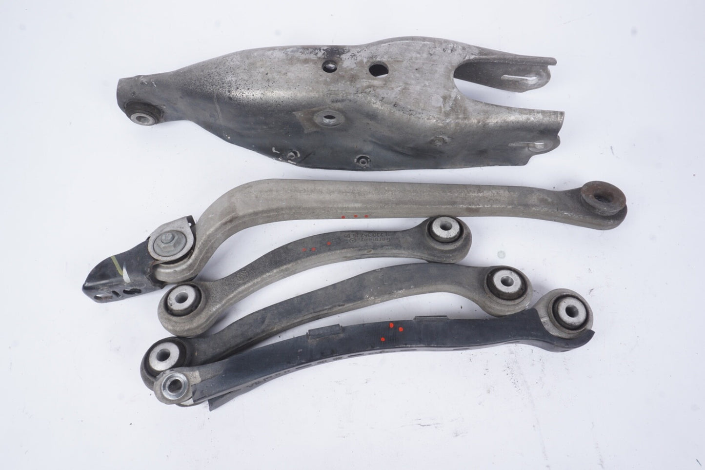 03 - 06 MERCEDES SL500 R230 ROADSTER REAR LEFT SUSPENSION CONTROL ARMS ARM SET