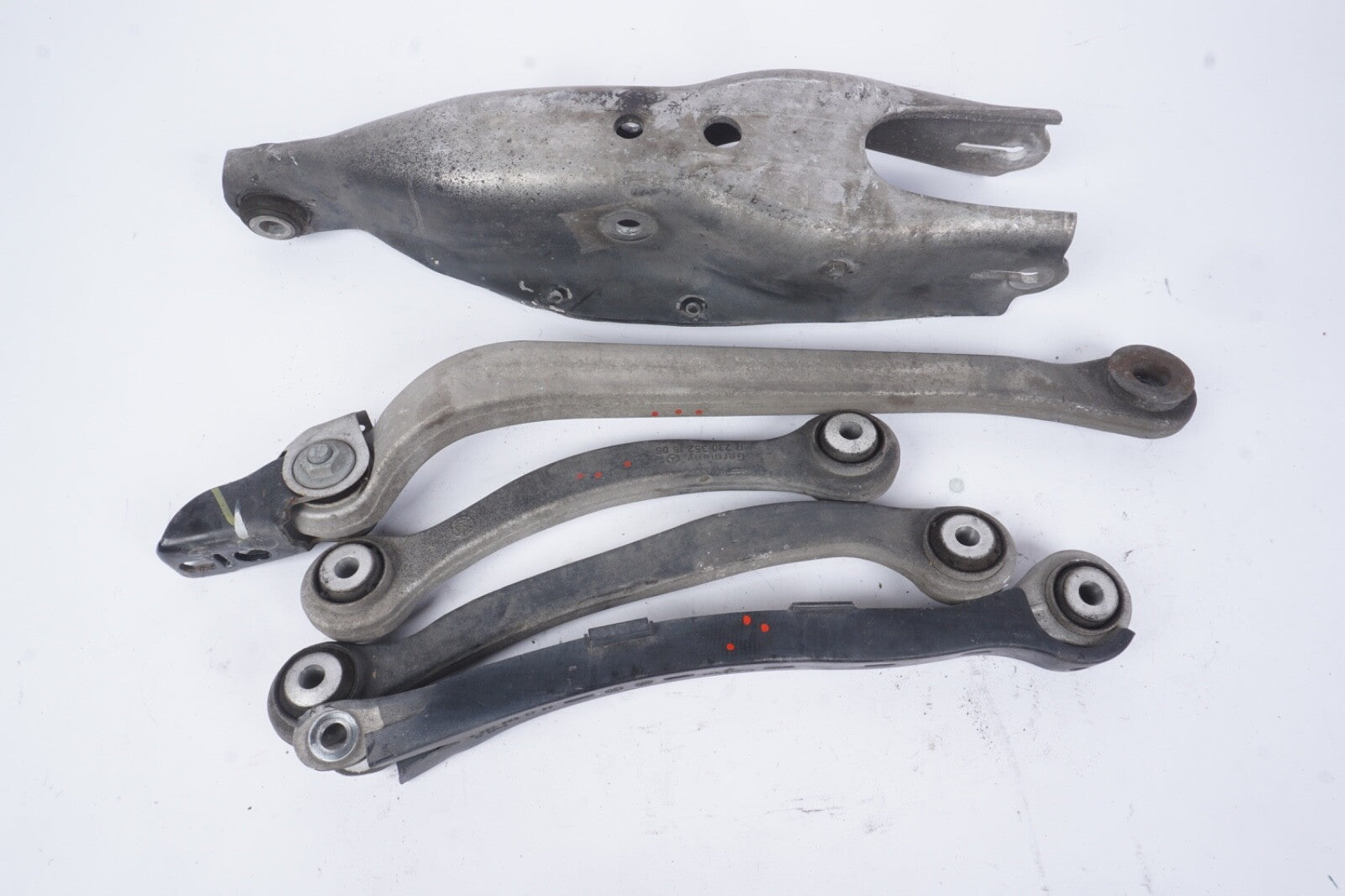 03 - 06 MERCEDES SL500 R230 ROADSTER REAR LEFT SUSPENSION CONTROL ARMS ARM SET