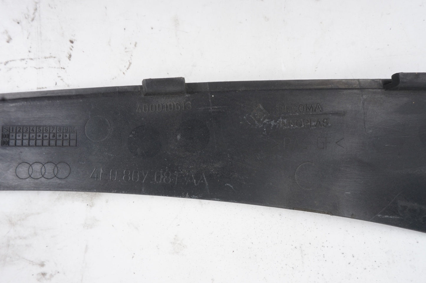 2004-2010 Audi A8 A8l D3 Cowl Vent Panel Windshield Window Front 4E0807081aa Oem