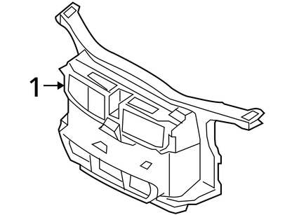 07-13 BMW E92 E93 CONVERTIBLE Front Clip Radiator Support Frame Frame Air Duct