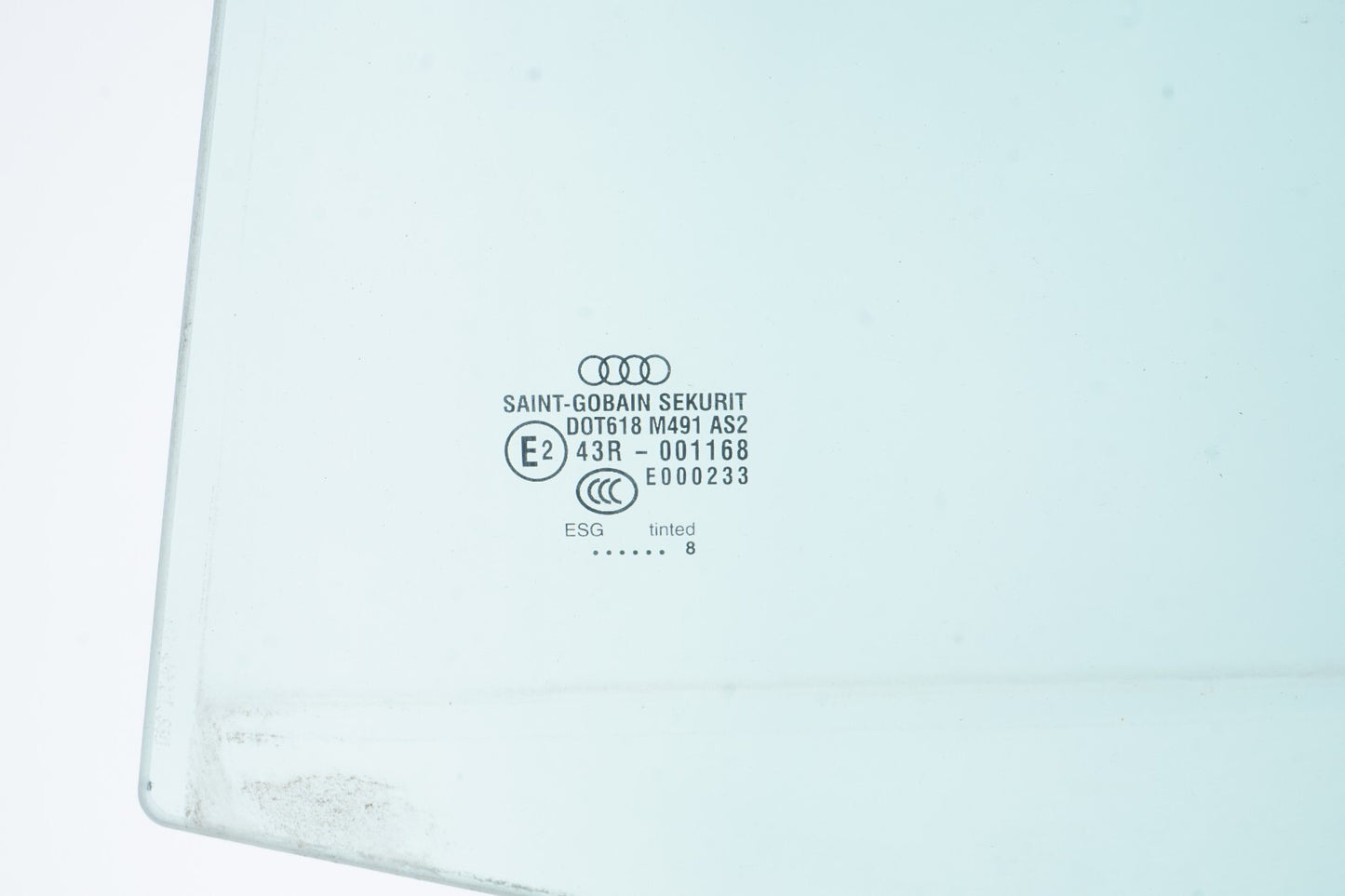 2004  - 2010 Audi A8L Rear Left Driver Side Window Glass *Long Base* OEM