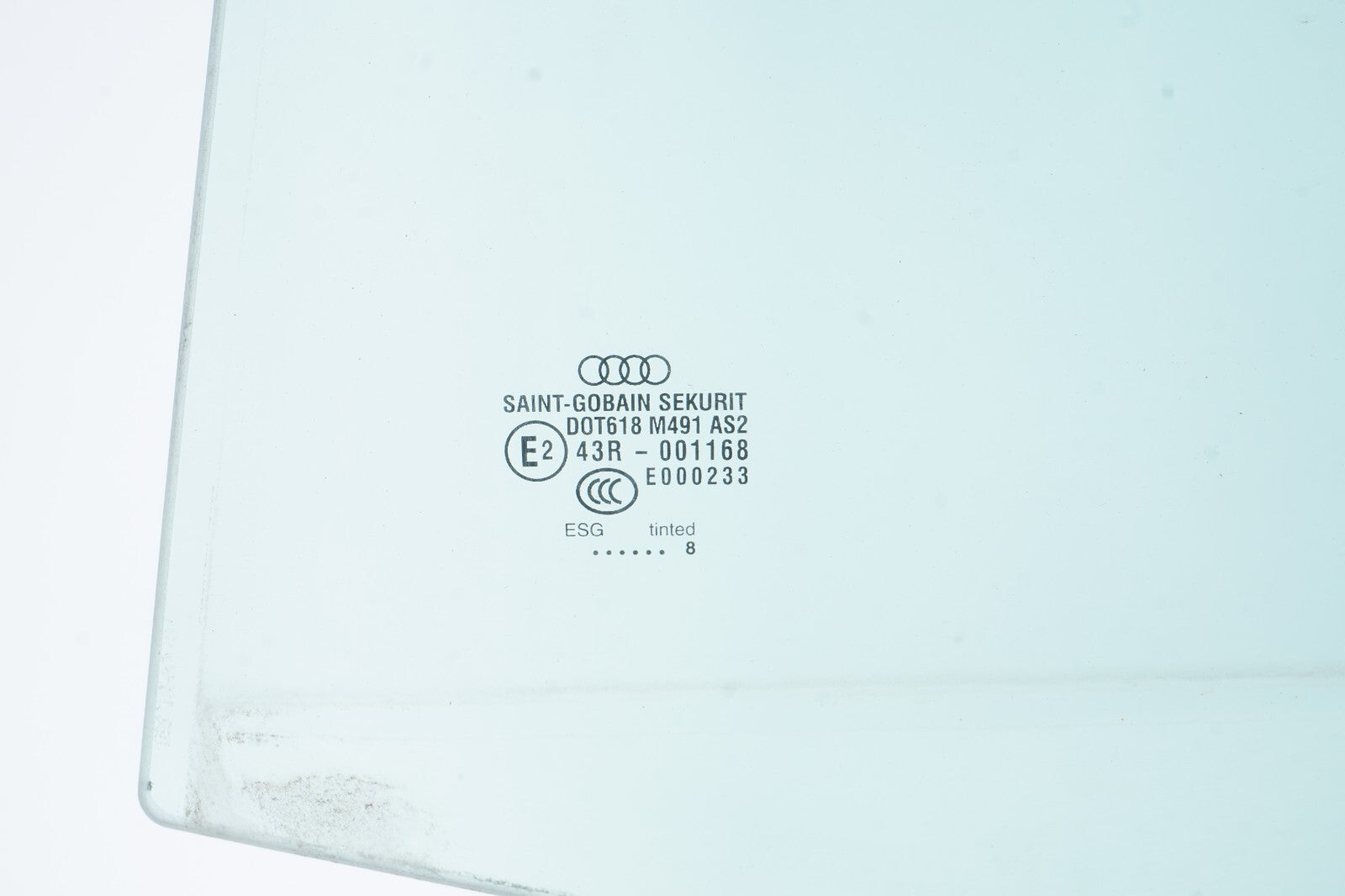 2004  - 2010 Audi A8L Rear Left Driver Side Window Glass *Long Base* OEM