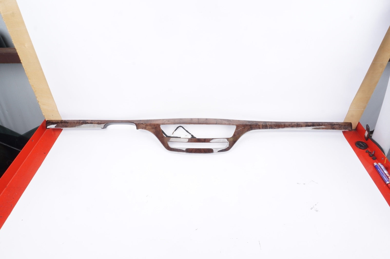 10-13 Mercedes W221 S400 Center Dashboard Dash Trim Molding Wood 2216803493 OEM