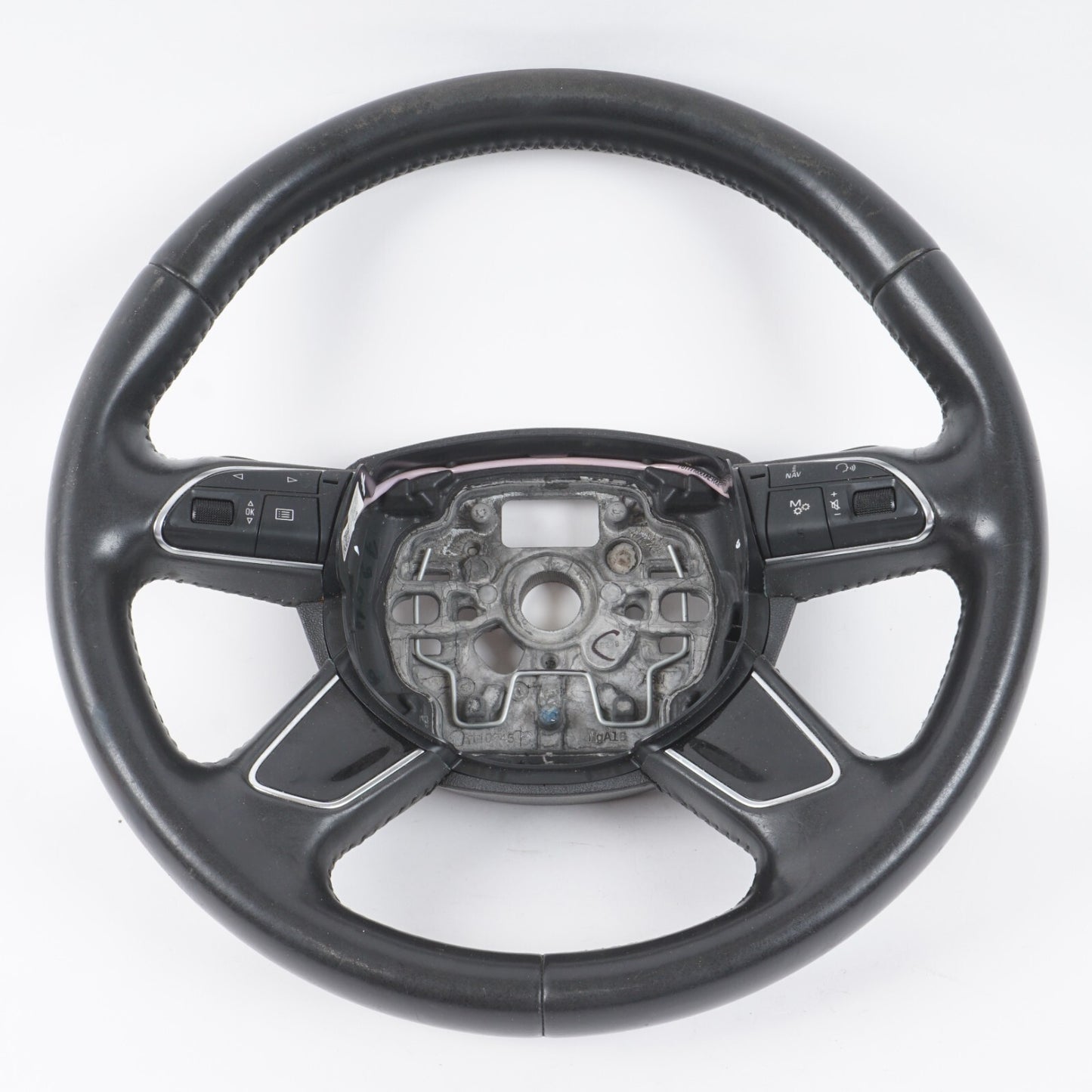 11-17 AUDI A8 A8L STEERING WHEEL W/ CONTROLS 4H0419091T OEM
