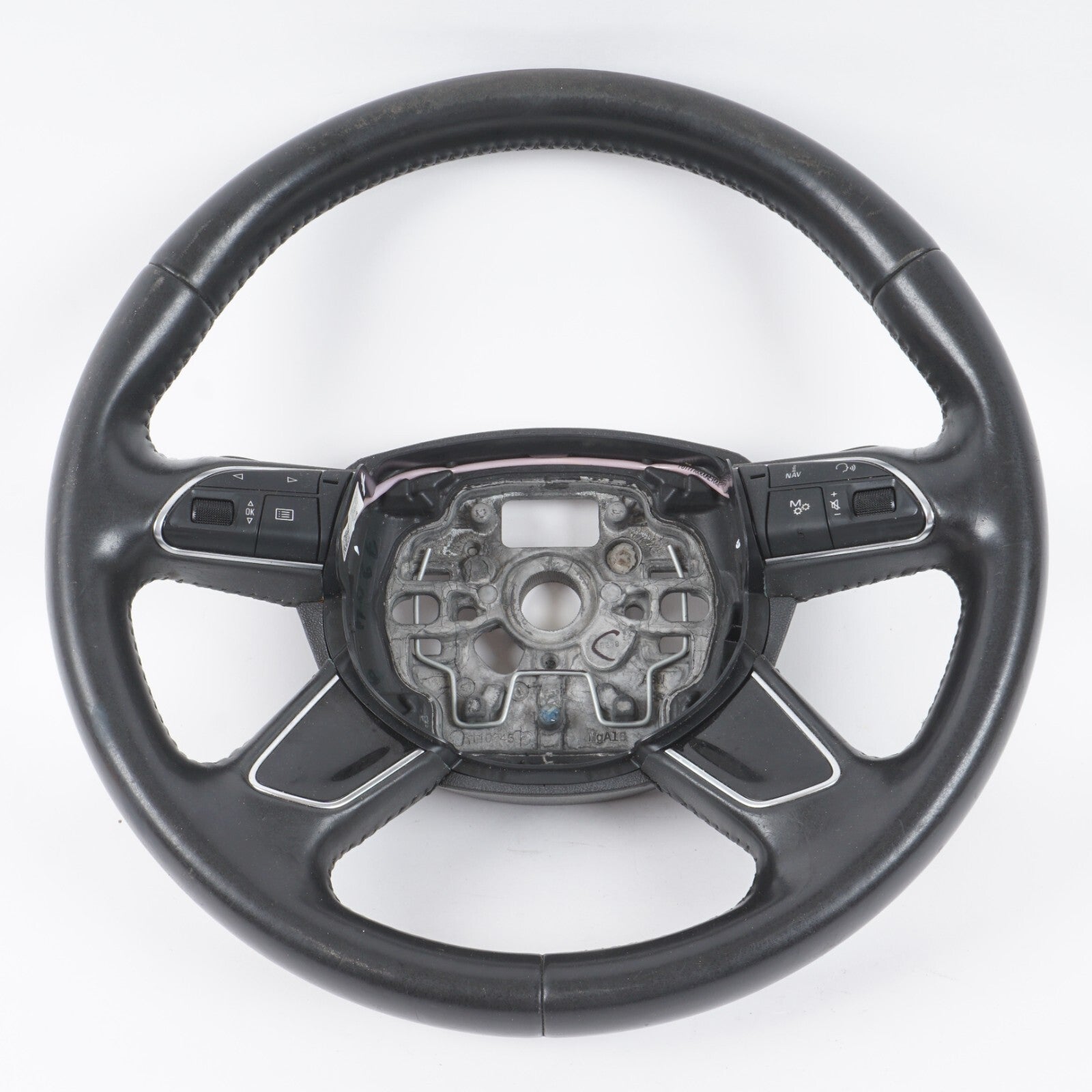 11-17 AUDI A8 A8L STEERING WHEEL W/ CONTROLS 4H0419091T OEM