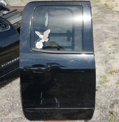 18 CHEVY SILVERADO 1500 LT DOOR REAR RIGHT PASSENGER BLACK EXTENDED CAB