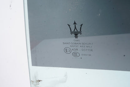 2014 - 2024 MASERATI GHIBLI REAR LEFT DRIVER SIDE DOOR WINDOW GLASS OEM