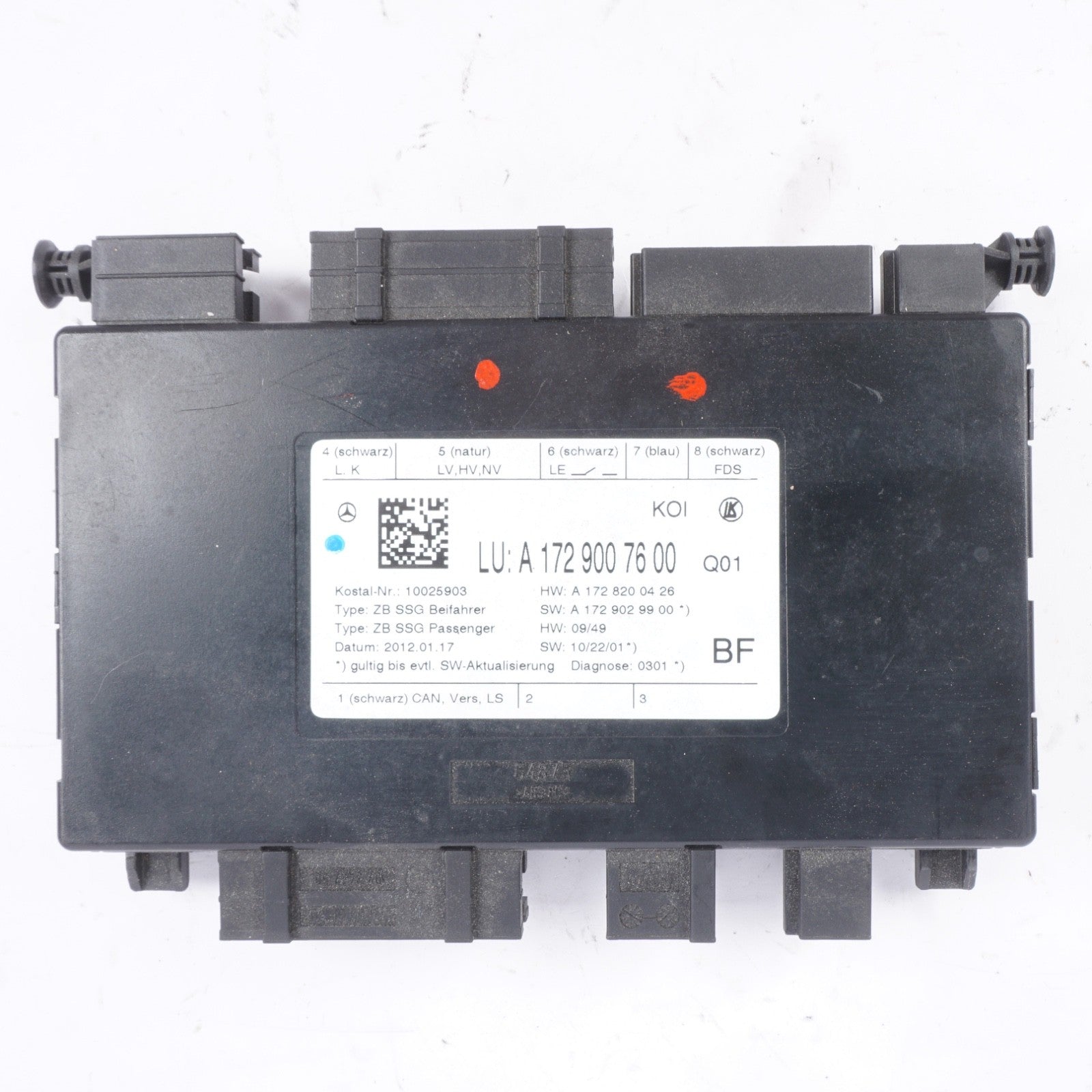 10-18 Mercedes W212 E550 E350 Front Right Seat Control Module 1729007600 OEM