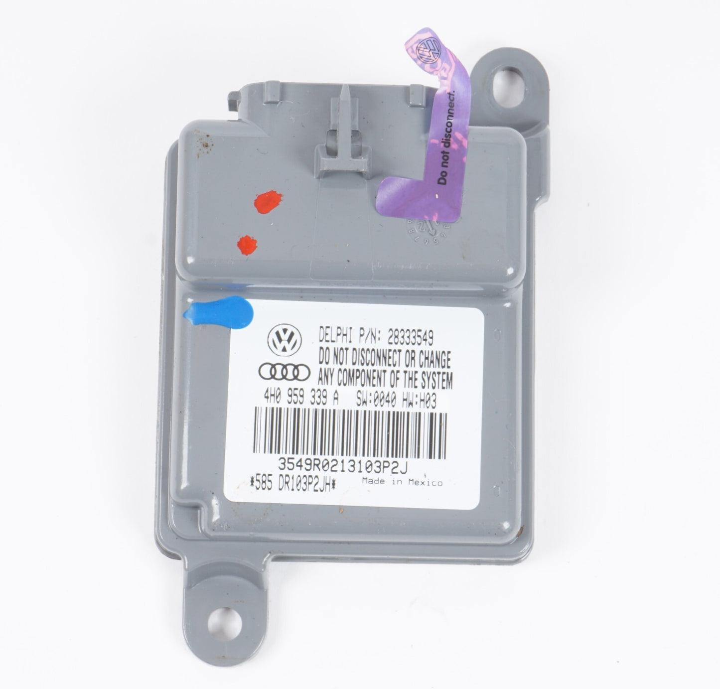 11-17 AUDI A8 A8L S8 FRONT RIGHT SEAT OCCUPANT DETECTION MODULE OEM