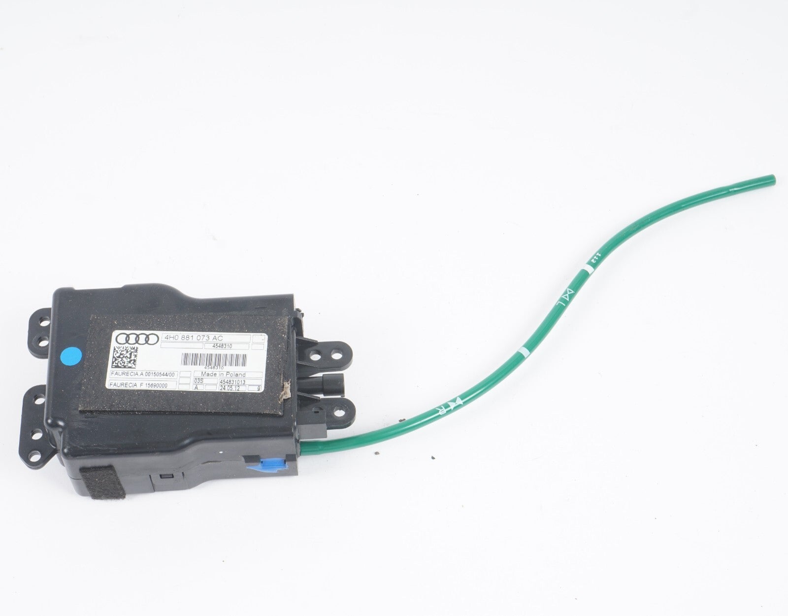 11-17 AUDI A8 A8L S8 FRONT LEFT DRIVER SEAT AIR PUMP 4H0881073AC OEM