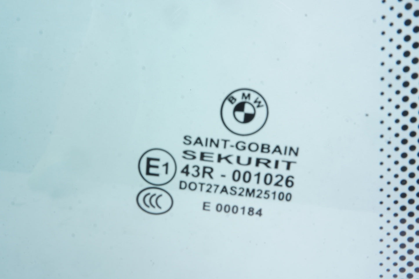 13-19 OEM BMW F06 640 650 M6 Rear Right Side Door Window Glass
