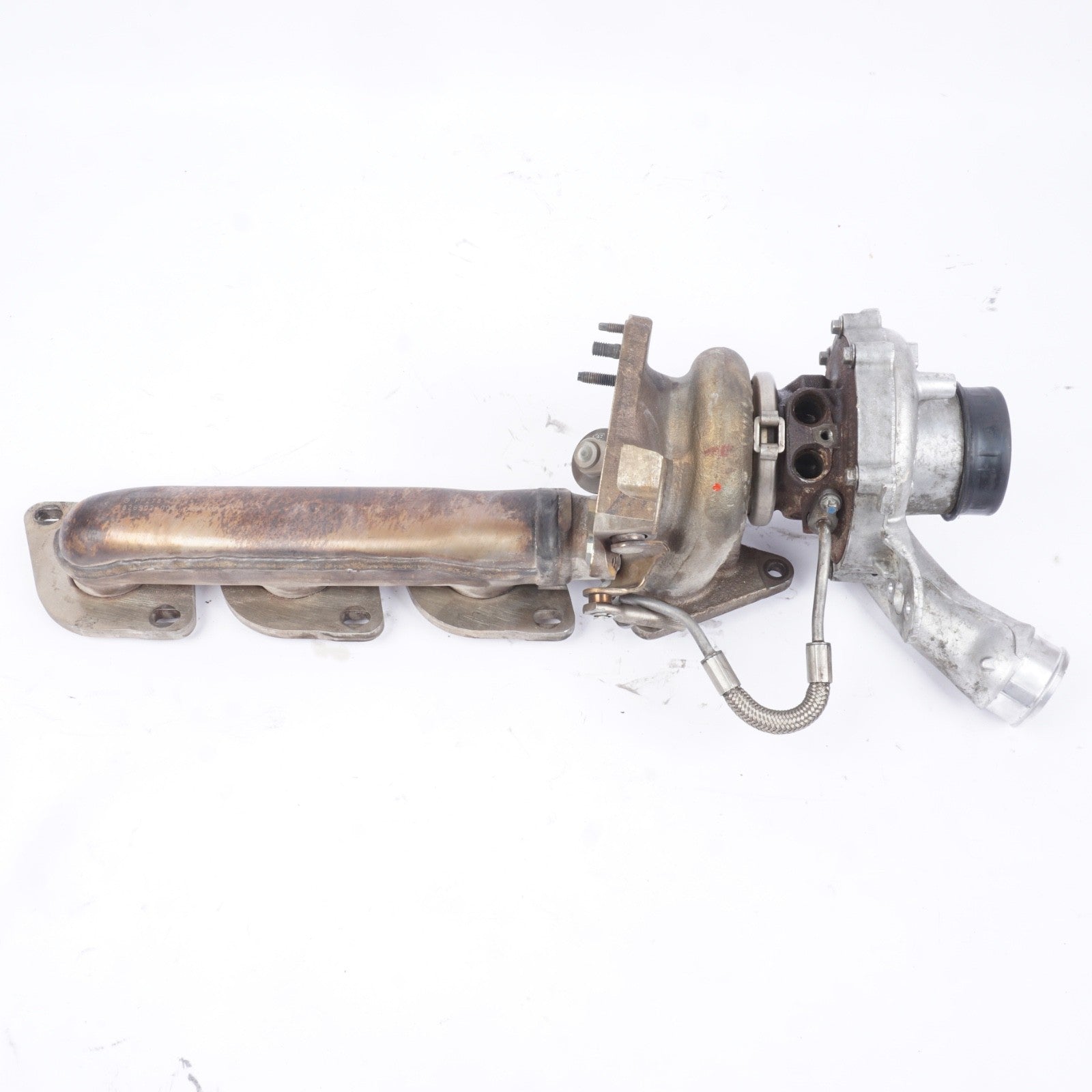 2014 - 2017 Mercedes W222 S550 E550 CL550 M278 Left Turbocharger Turbo Manifold