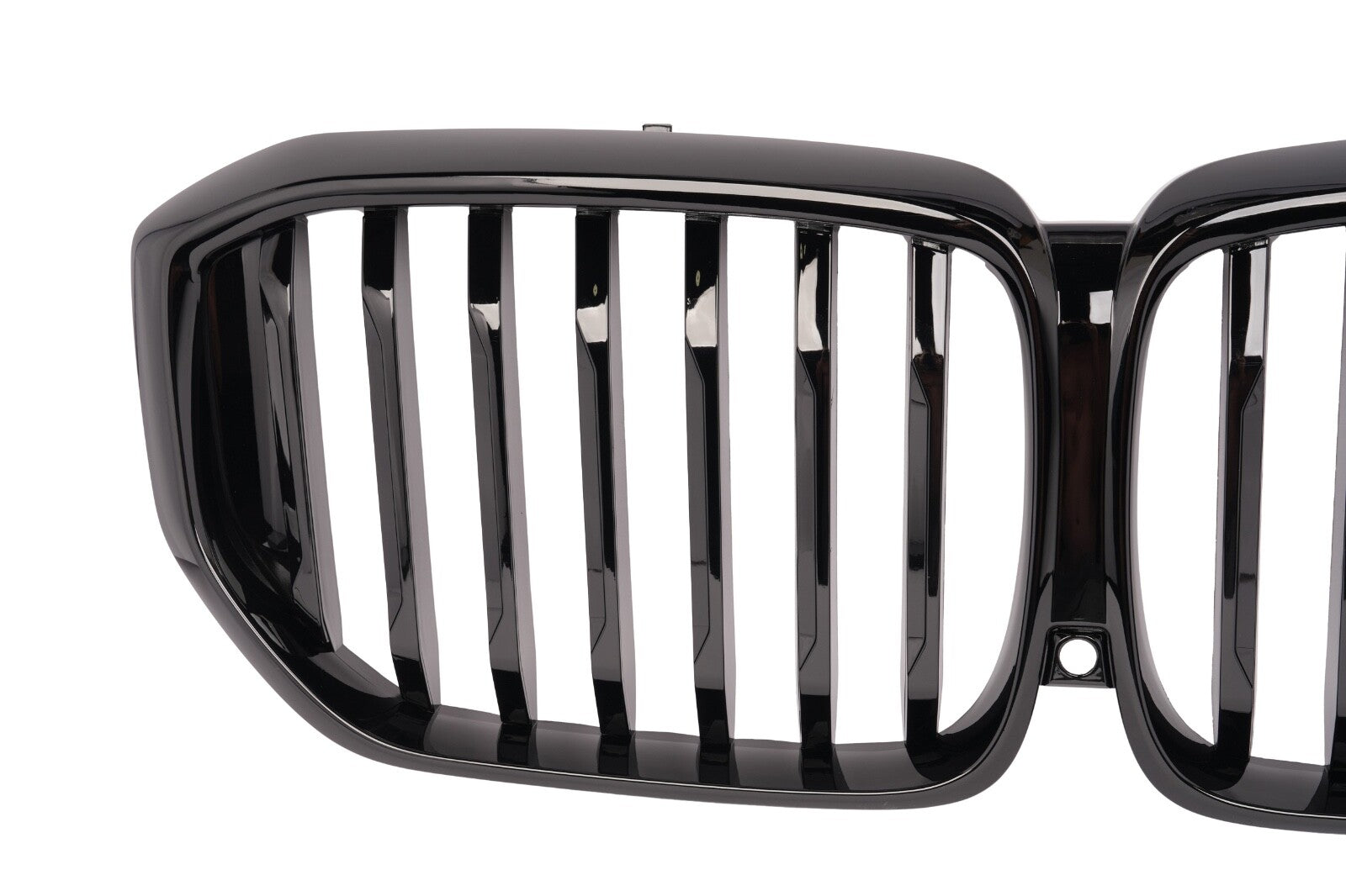For 2024 BMW G05 X5 LCI Gloss Black Single Line Front Bumper Kidney Grille